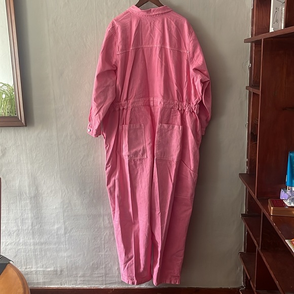 Old Navy Long Sleeve Pink Jumpsuit, size 4X - Never worn - Picture 6 of 7